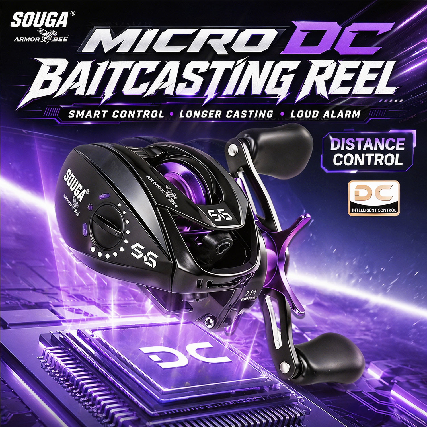 Kastking Reel Zephyr - Carretilha Eletrônica Micro DC Sougayilang Ultraleve