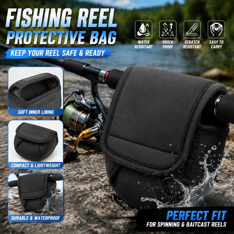 Reel Bag - Capa Protetora para Carretilha de Pesca,