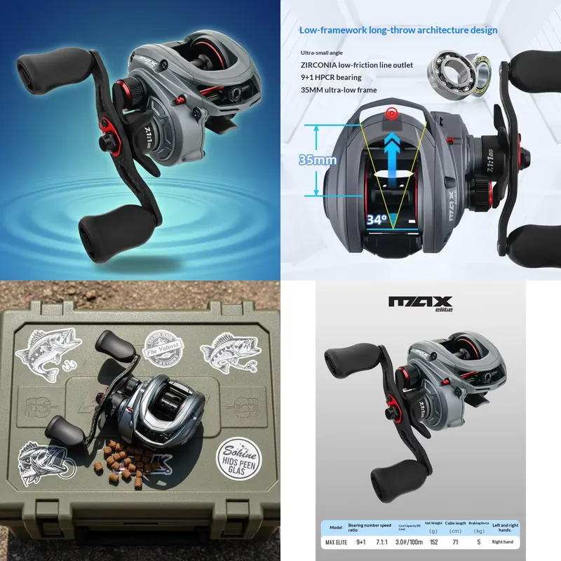 Carretilha de Pesca ZGLY Abu G - Baitcasting Reel avaliação e preço