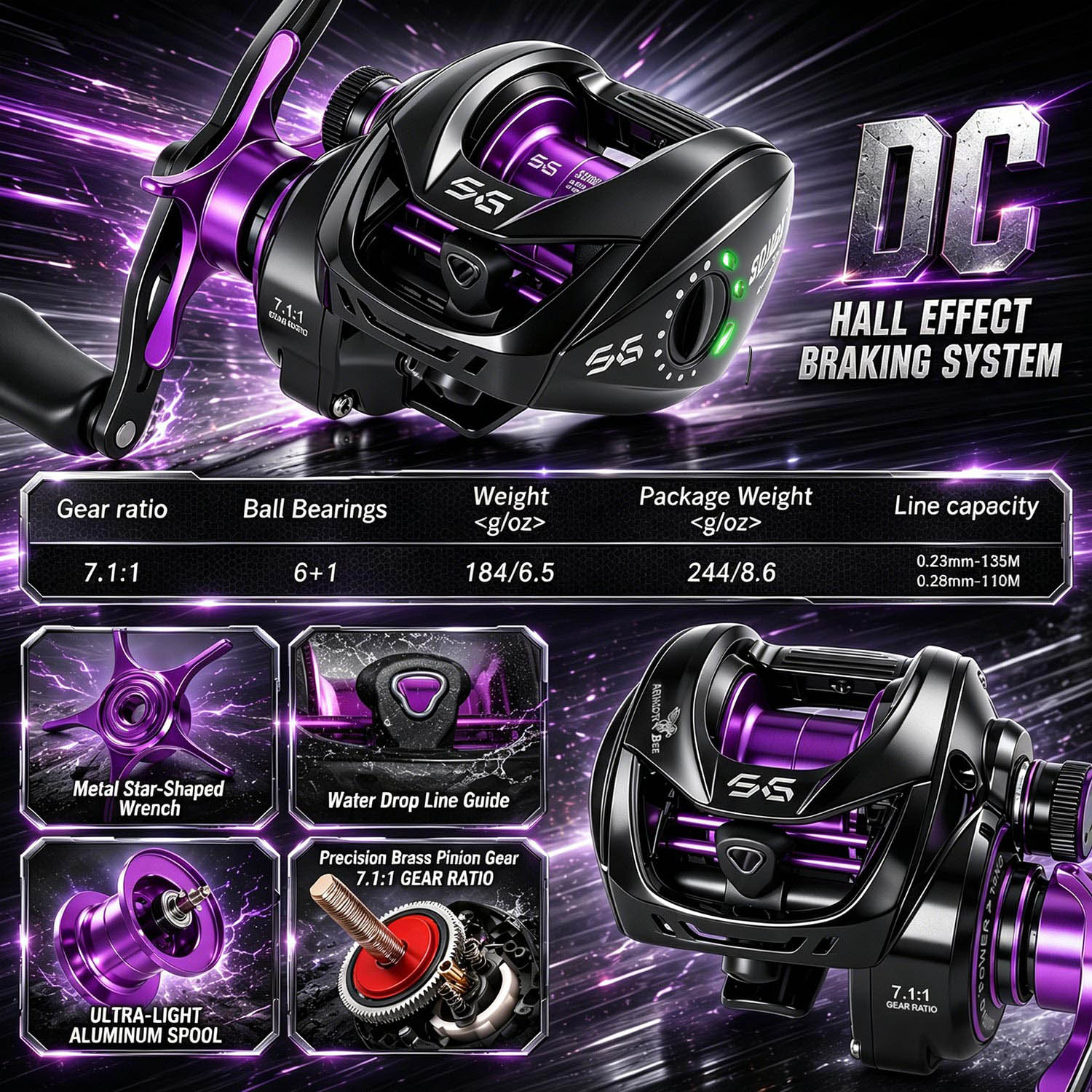 Carretilha Eletrônica Micro DC - Kastking Reel Zephyr avaliação e preço