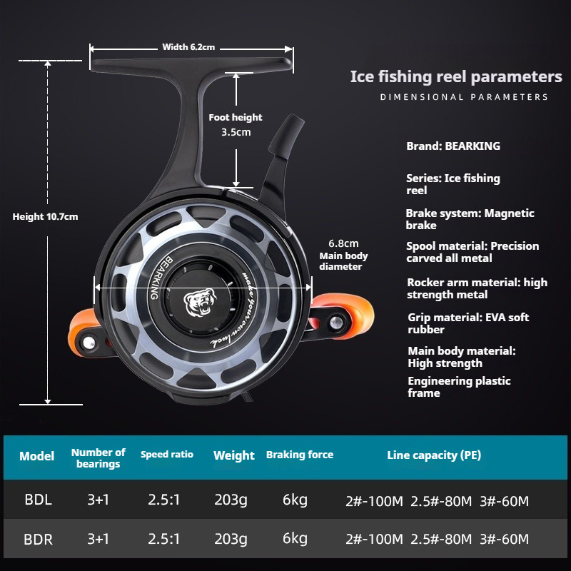 Carretel de pesca no gelo de i - Ice Fishing Reel avaliação e preço